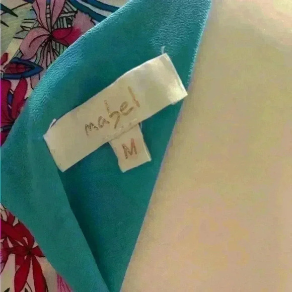 Mabel Anthropologie Tropical Ruffle Short Sleeve Floral Dress EUC - Picture 5 of 6